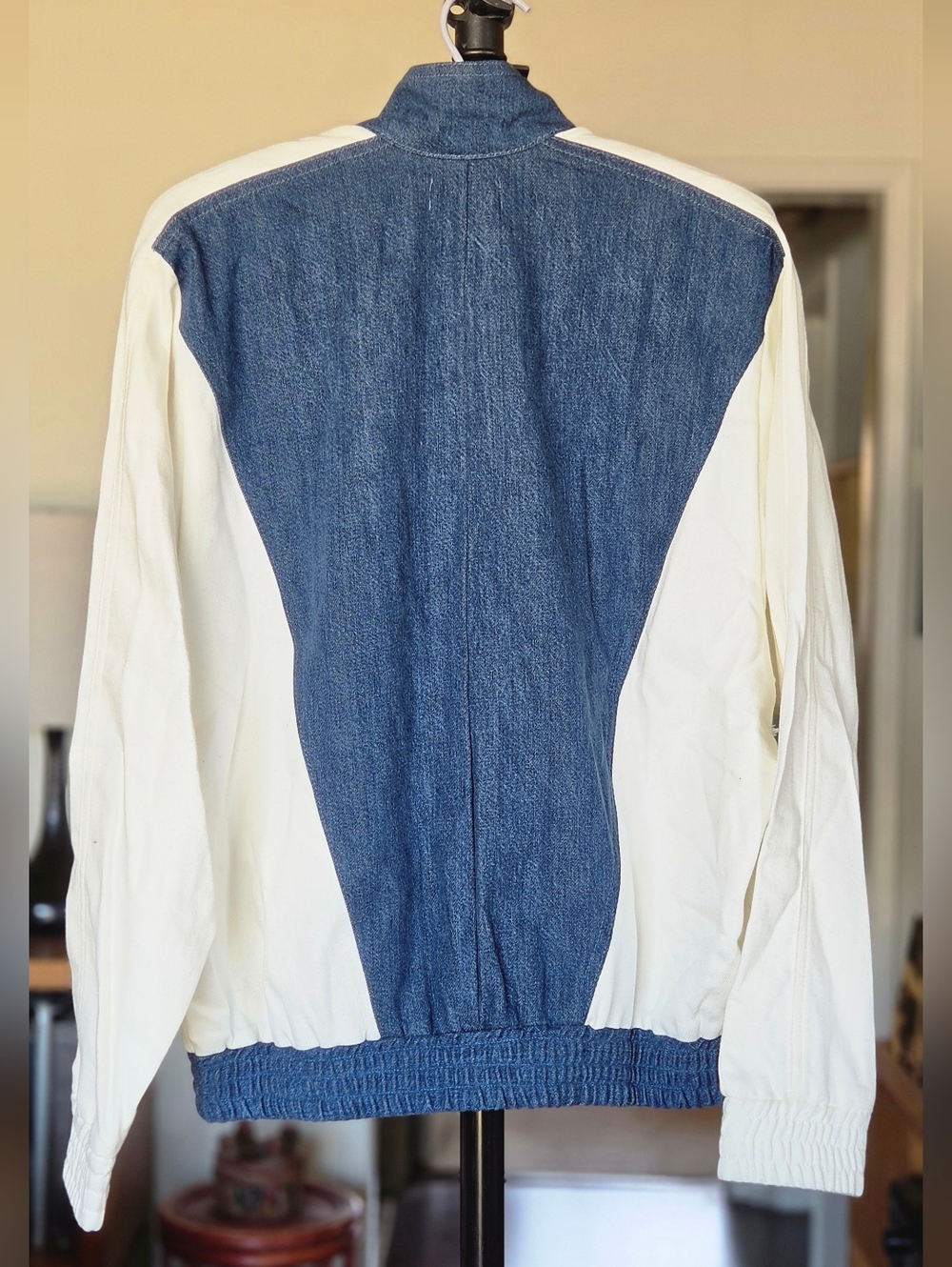Boyish Denim Color Block Track Jacket NWT - Picture 4 of 9